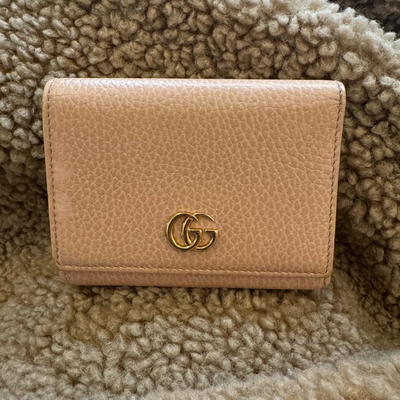 Gucci Handbags - Pebbled Leather Gucci Double Snap Wallet